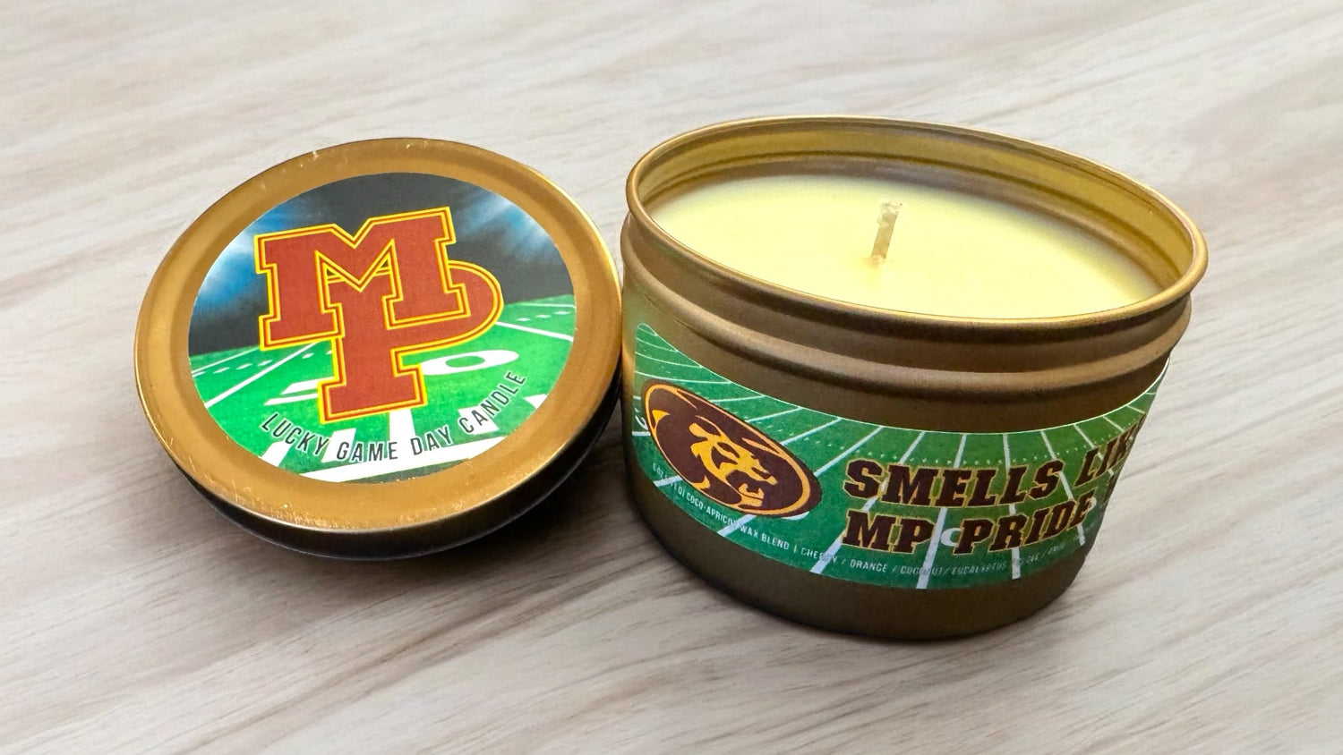 Custom Lucky Game Day Candle