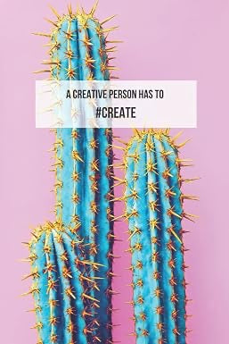 #CREATE: Cute Pink and Blue Cactus Notebook Lined 120 Pages