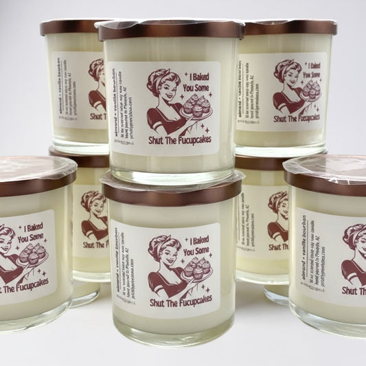 I Baked You Some Shut the Fucupcakes Candle | almond + vanilla bourbon