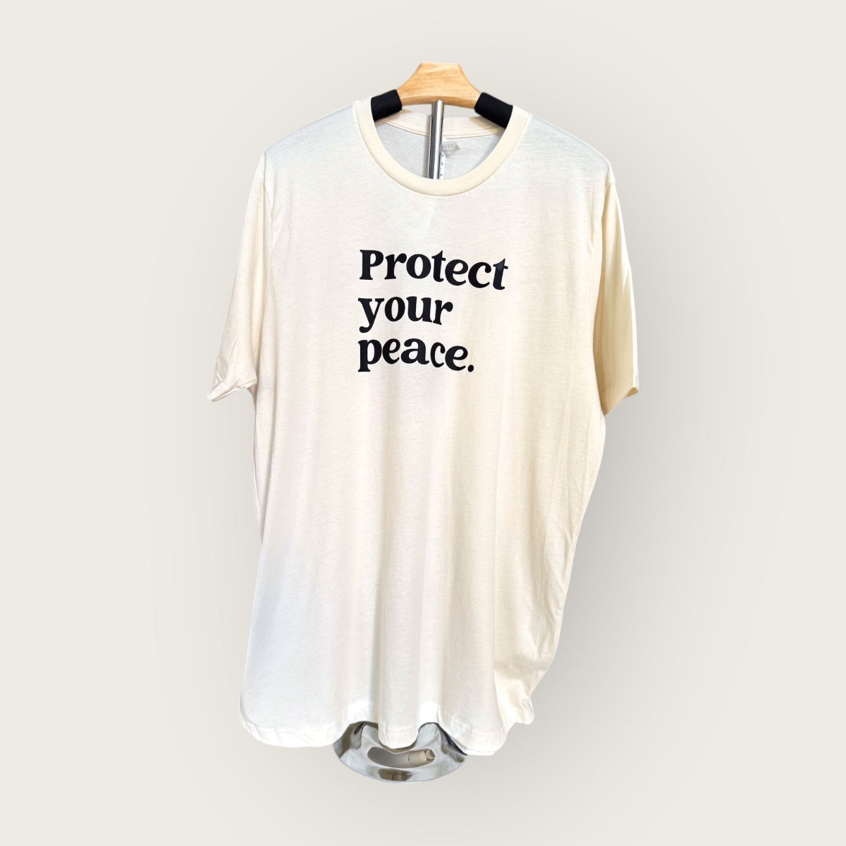 Protect your peace  t-shirt in color sand