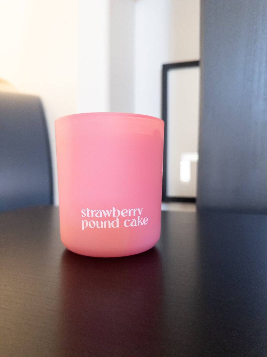Strawberry Pound Cake candle