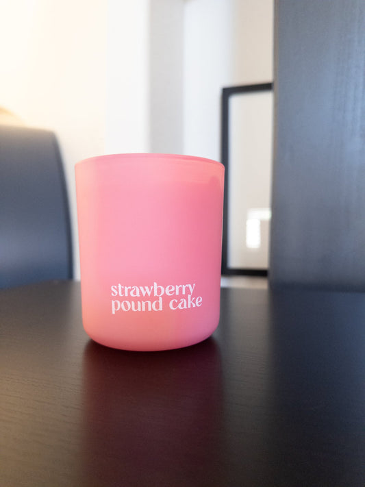 Strawberry Pound Cake candle