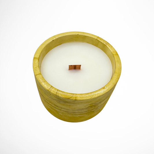 White Tea + Thyme Cement Candle | Thyme + Violet
