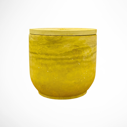 White Tea + Thyme Cement Candle | Thyme + Violet