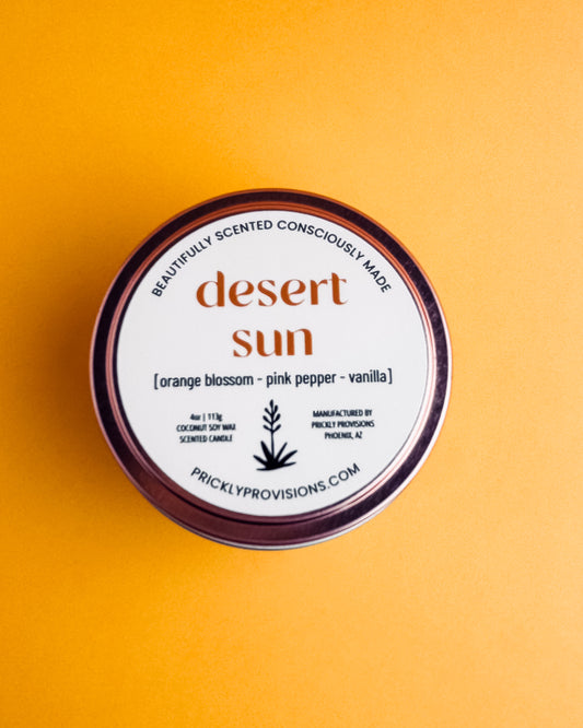 Desert Sun 4 oz Copper Tin Candle