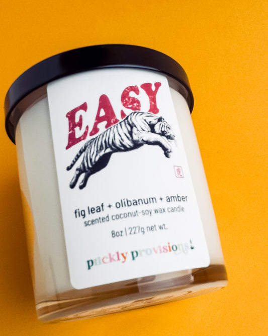 Easy Tiger Candle Fig Leaf + Olibanum + Amber